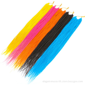 Box Braids Crochet Hair Synthetic Hair Extensions Dreadlocks 24 strands/pack Twist Crochet Braids Braiding Hair